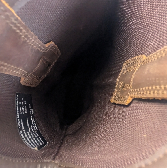 Cowboy Western Square Toe Brown Leather Boots EUC Men's Size 8 Survivors Brand - Picture 10 of 14